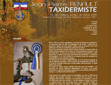 Tablet Screenshot of jp-renault-taxidermiste.com